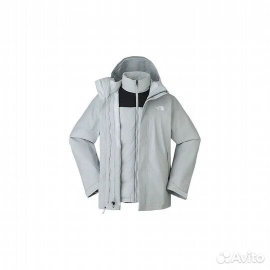 THE north face City Outdoor Collection Windbreaker Jackets Men Stardust Grey+Shopping Bag (XL)(90)