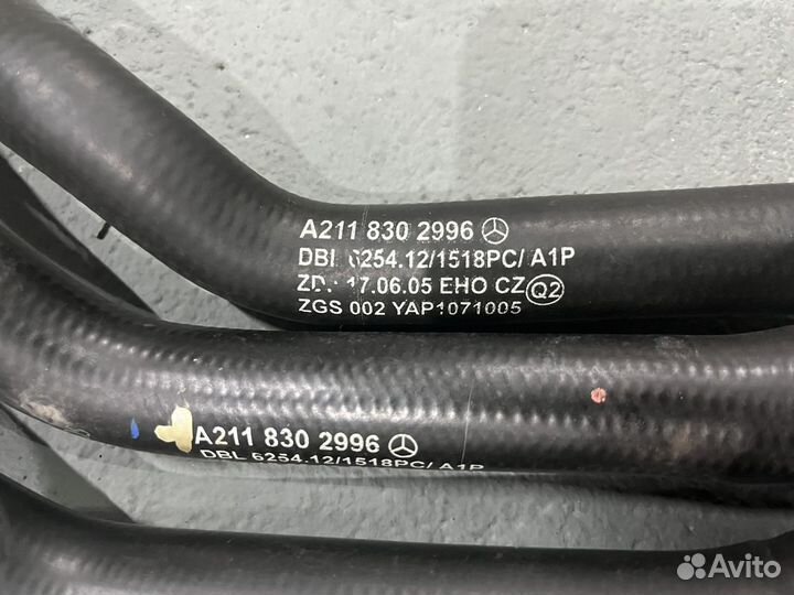 Патрубки мерседес w211 двигатель m272