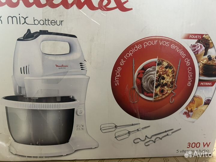 Миксер moulinex quickmix hm3121b1 новый