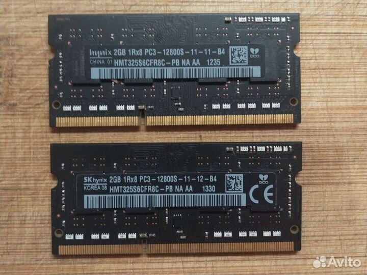 Оперативная память DDR2-6400, ретро и sodimm PC3