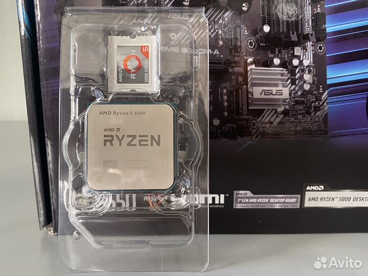 Комплект Ryzen 5 5600+ asus prime B550M-A