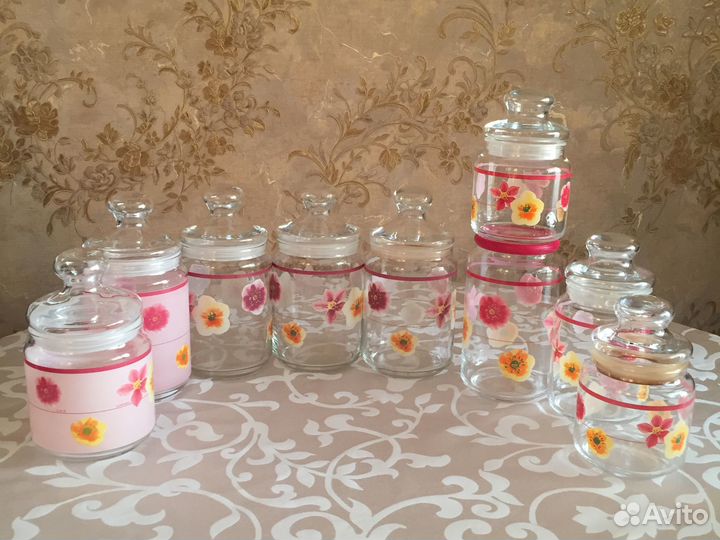 Банки для сыпучих стекло люминарк