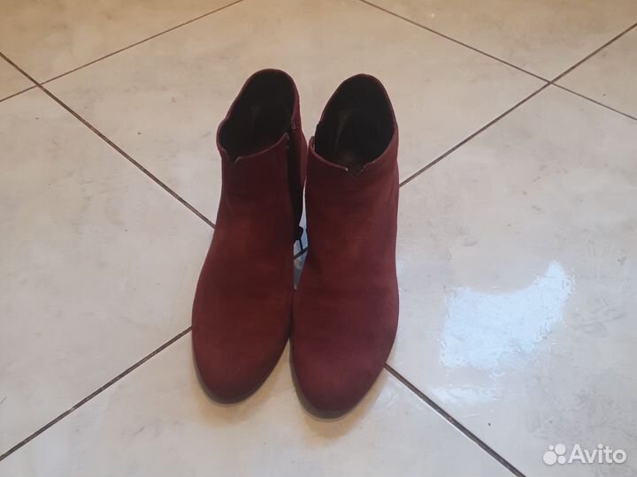 Ботильоны 37,5 замшевые