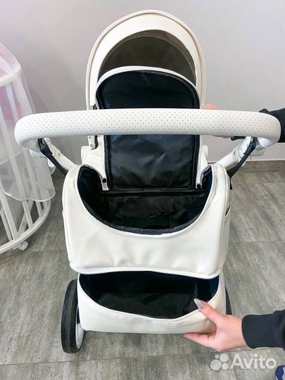Коляска Luxmom new 2023 кожа. Доставка