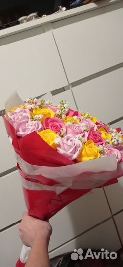 Мыльные розы букеты