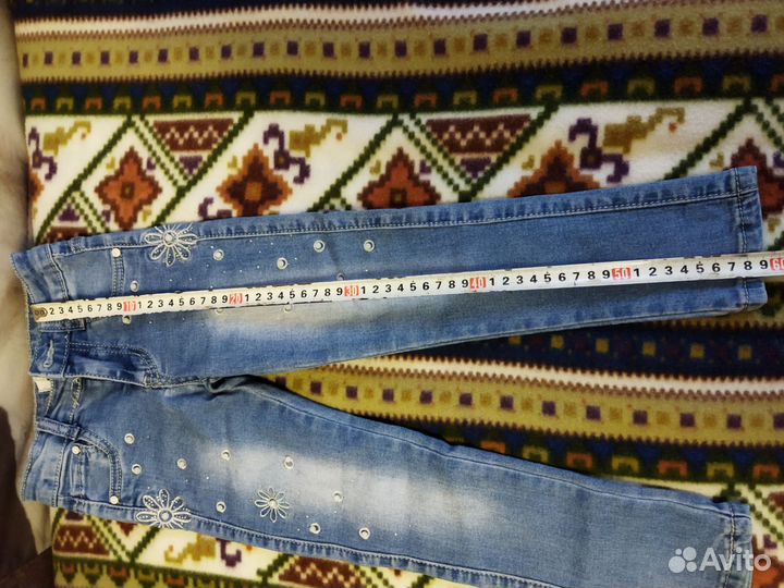 Джинсы для девочки 98-104 с утеплителем и без