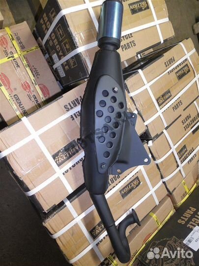 Глушитель Suzuki AD-50 (с разделённым резонатором)