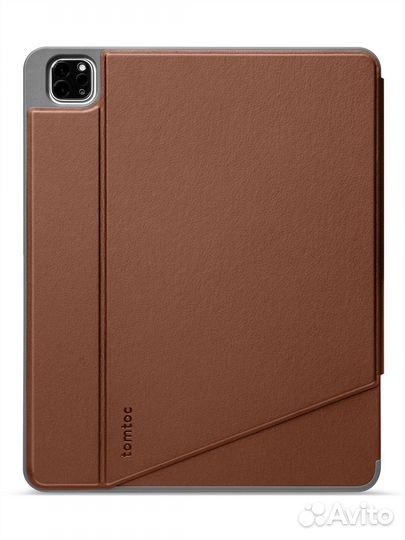 Чехол для iPad Pro 12.9 Tomtoc Tri-use Folio Brown