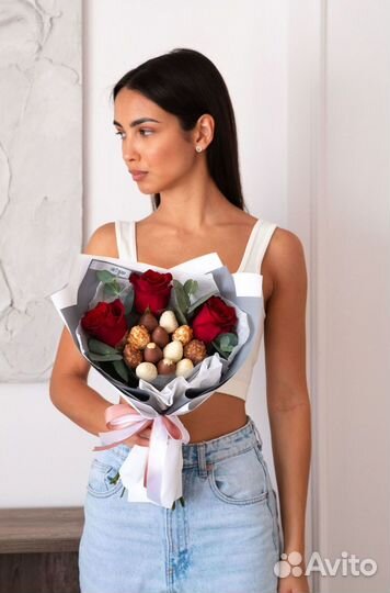 Букеты с клубники в шоколаде