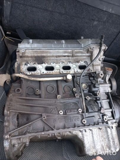 Двигатель на mercedes w203/111 compressor 2.0