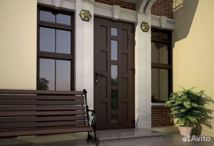 Пластиковые двери с монтажом