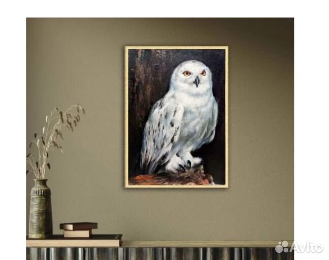 Картина маслом на холсте Белая сова