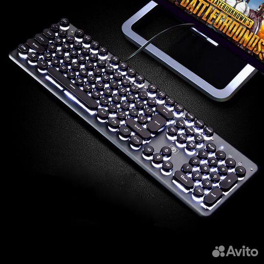 Игровая клавиатура с подсветкой с круглыми кл