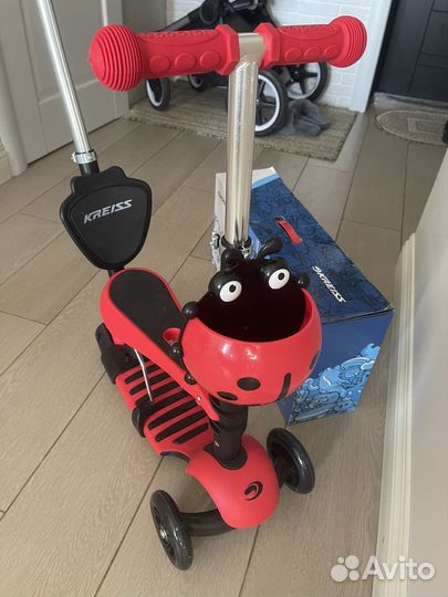 Самокат детский трехколесный новый