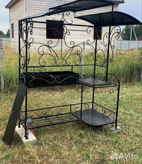 Мангал с печью