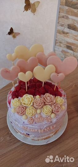 Шоколадное сердце на палочке