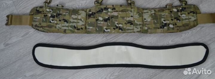 Боевой тактический пояс широкий с баллистикой