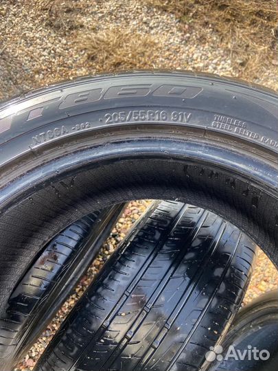 Летняя резина 205 55 r16 бу