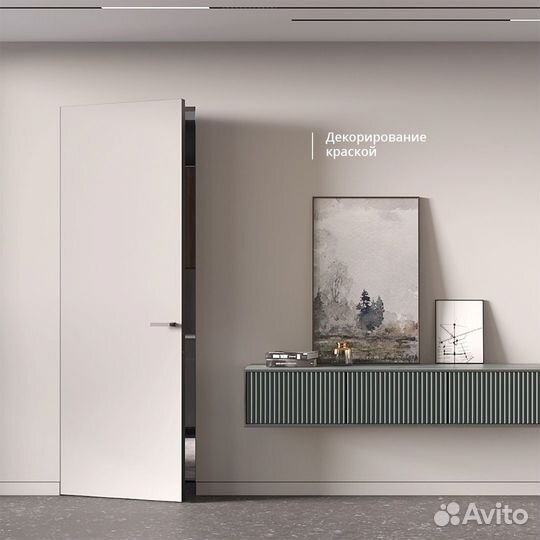 Скрытая дверь под покраску