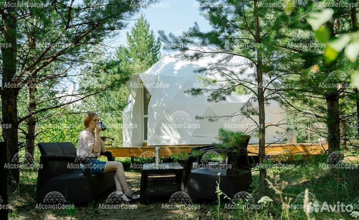Летний геокупол D6. Домик для глэмпинга
