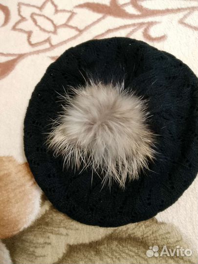 Шапка с помпоном