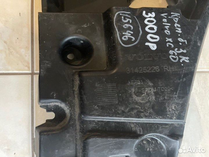 Кронштейн бампера задний правый Volvo Xc 60 С 2017