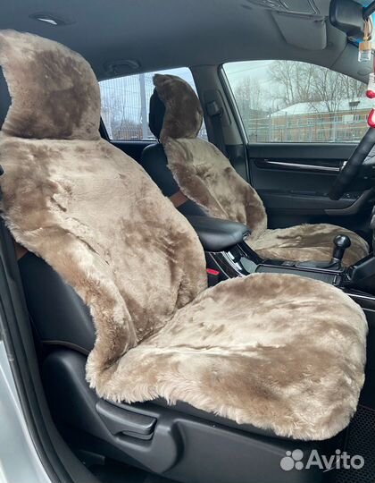 Меховые накидки на сидения Мутон