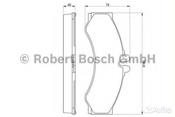 0986424832 Колодки тормозные дисковые перед