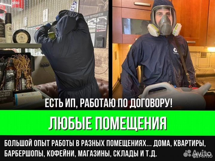 Дезинфекция тараканов. Уничтожение клопов. Травить