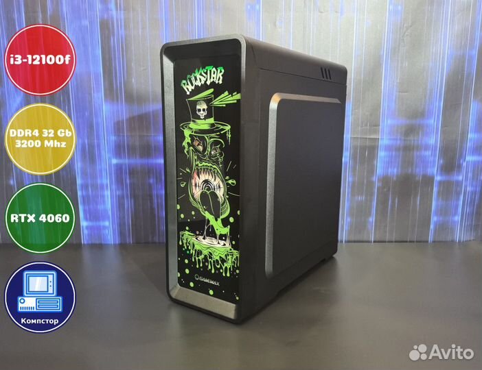 Игровой пк i3-RTX4060-32DDR4-TQI8673954120-H610