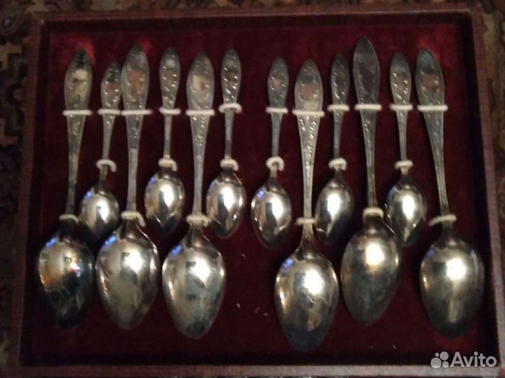 Набор столовых приборов мельхиор СССР