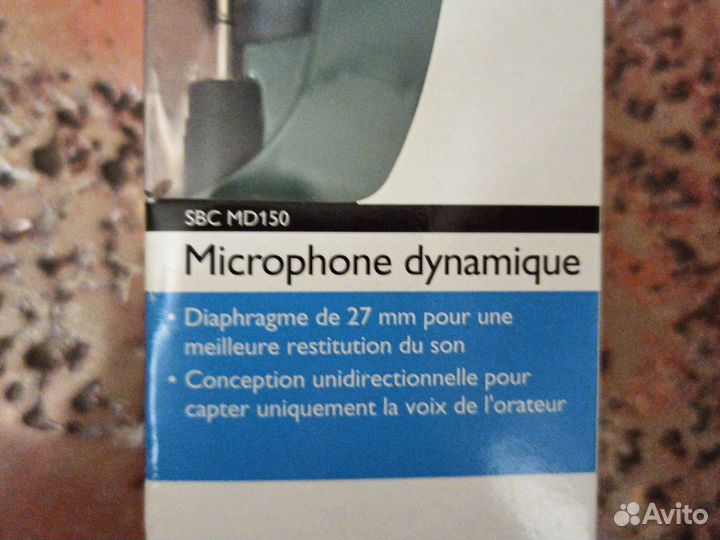 Микрофон динамический philips sbc новый