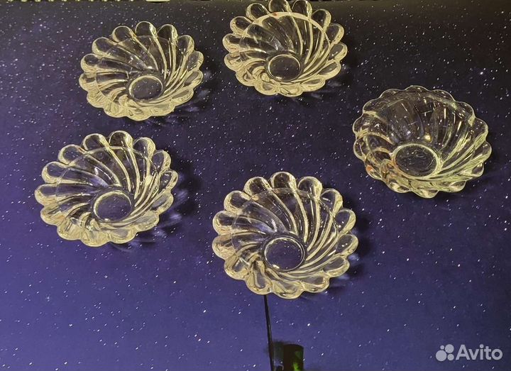 Хрусталь розетки 7 см диаметр, цена за 5 штук