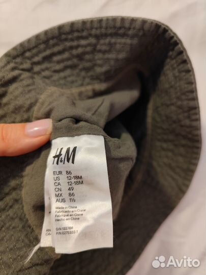 Панама h&m и кепи на 12-18 мес