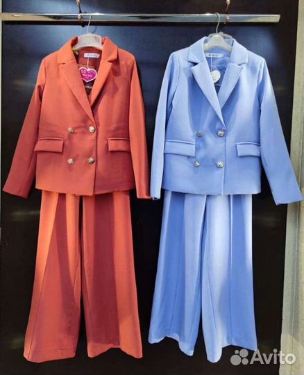 Брючный школьный костюм для девочки