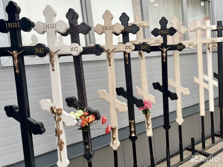 Кресты из «литьевого» мрамора ритуальные услуги