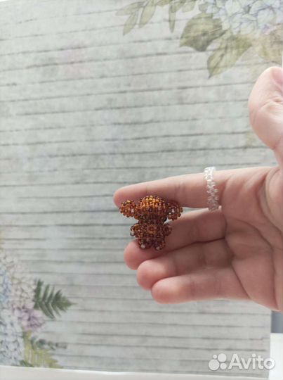 Амигуруми из бисера Чебурашка