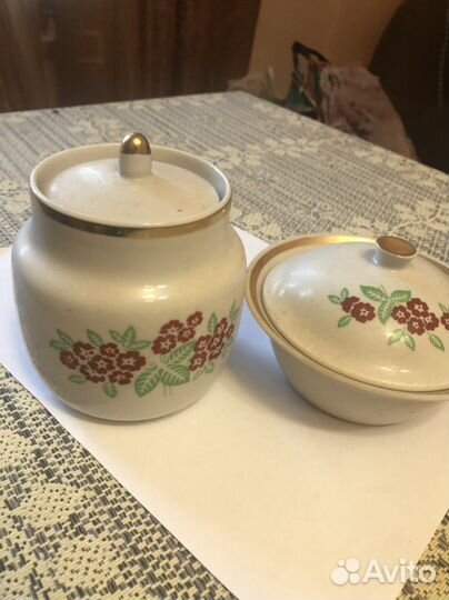 Сахарница и маслёнка СССР
