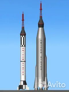 Модель и макет ракеты Mercury