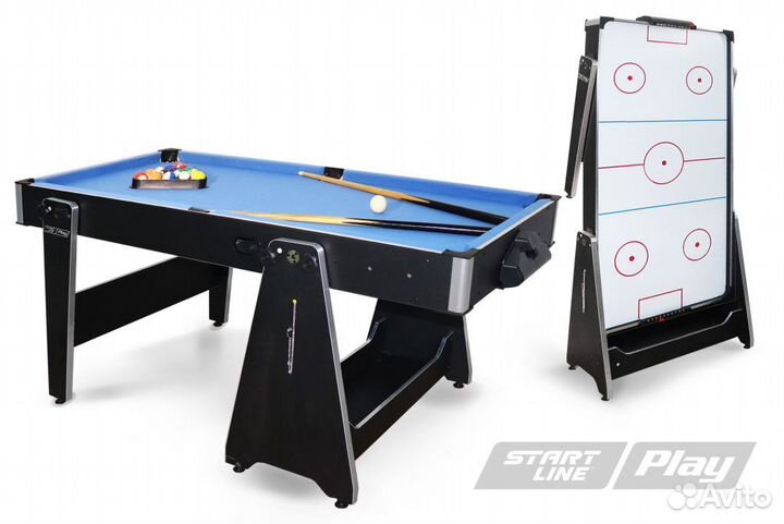 Игровой стол Аэрохоккей+Бильярд Universal 5ф 152см