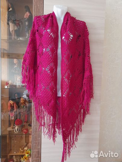 Вязаный платок шаль