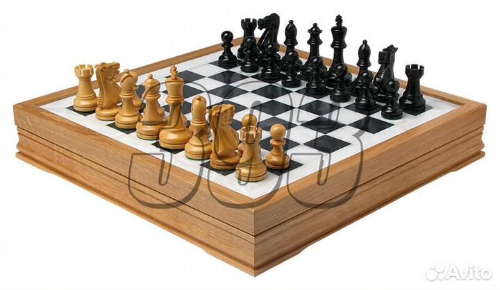 Шахматы Новолуние Люкс (бархатный ложемент (28442)