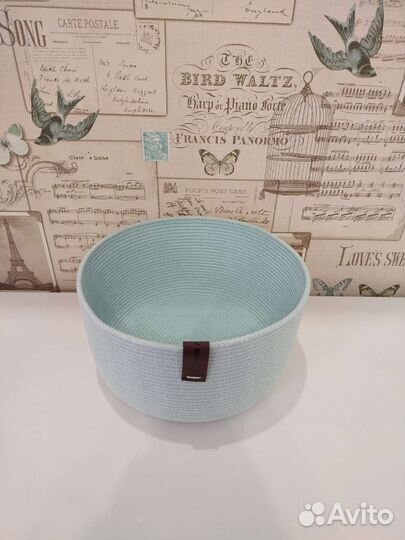 Корзина для хранения из хлопкового шнура