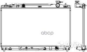 Радиатор системы охлаждения toyota camry 2.4 20