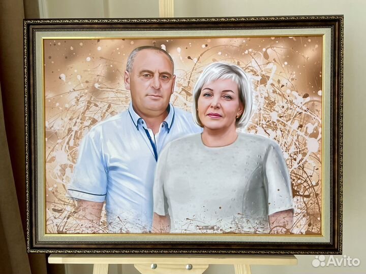 Портрет по фото, портрет на холсте