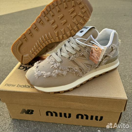 Кроссовки New balance 574 x miu miu