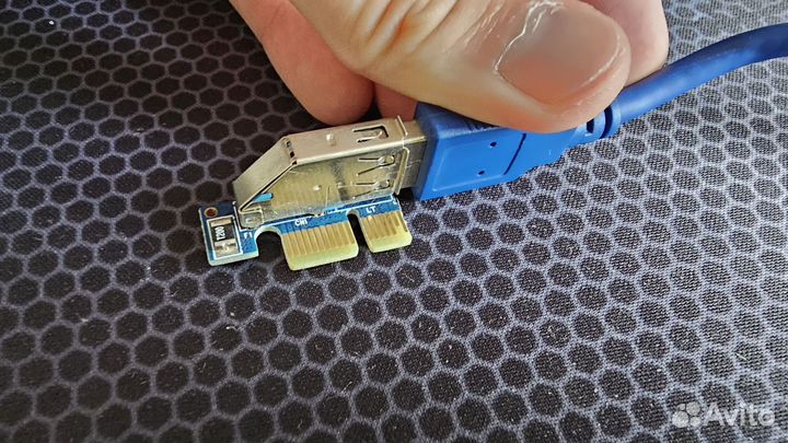 Райзер PCIe x1 на PCI