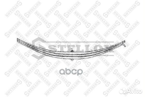 84-55607-SX рессора 3/25x75x80 643+614 ROR 84