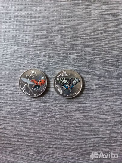 Набор монет серия Чудесный мир насекомых Германия