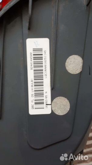 Задний левый фонарь kia rio 3